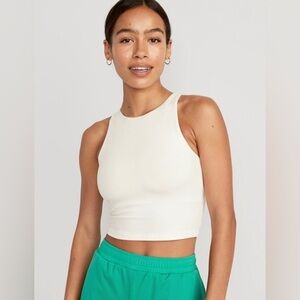 NWT! Old Navy Sea Salt Light Support PowerChill Longline Sports Bra  ⌚️